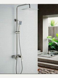 Изображение товара Душевая система LEDEME со смесителем и тропическим душем L72417