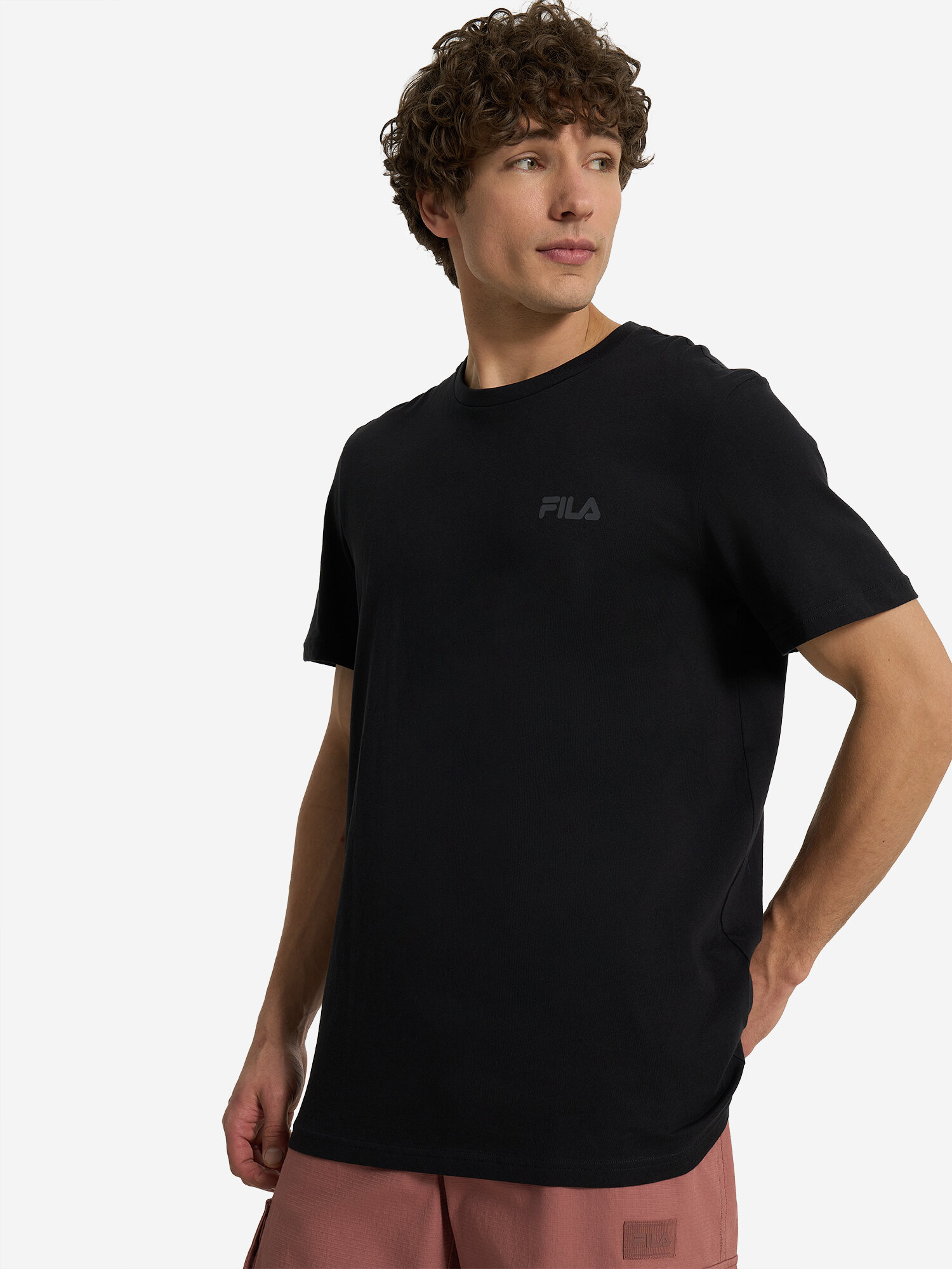Футболка спортивная Fila, размер 48, черный