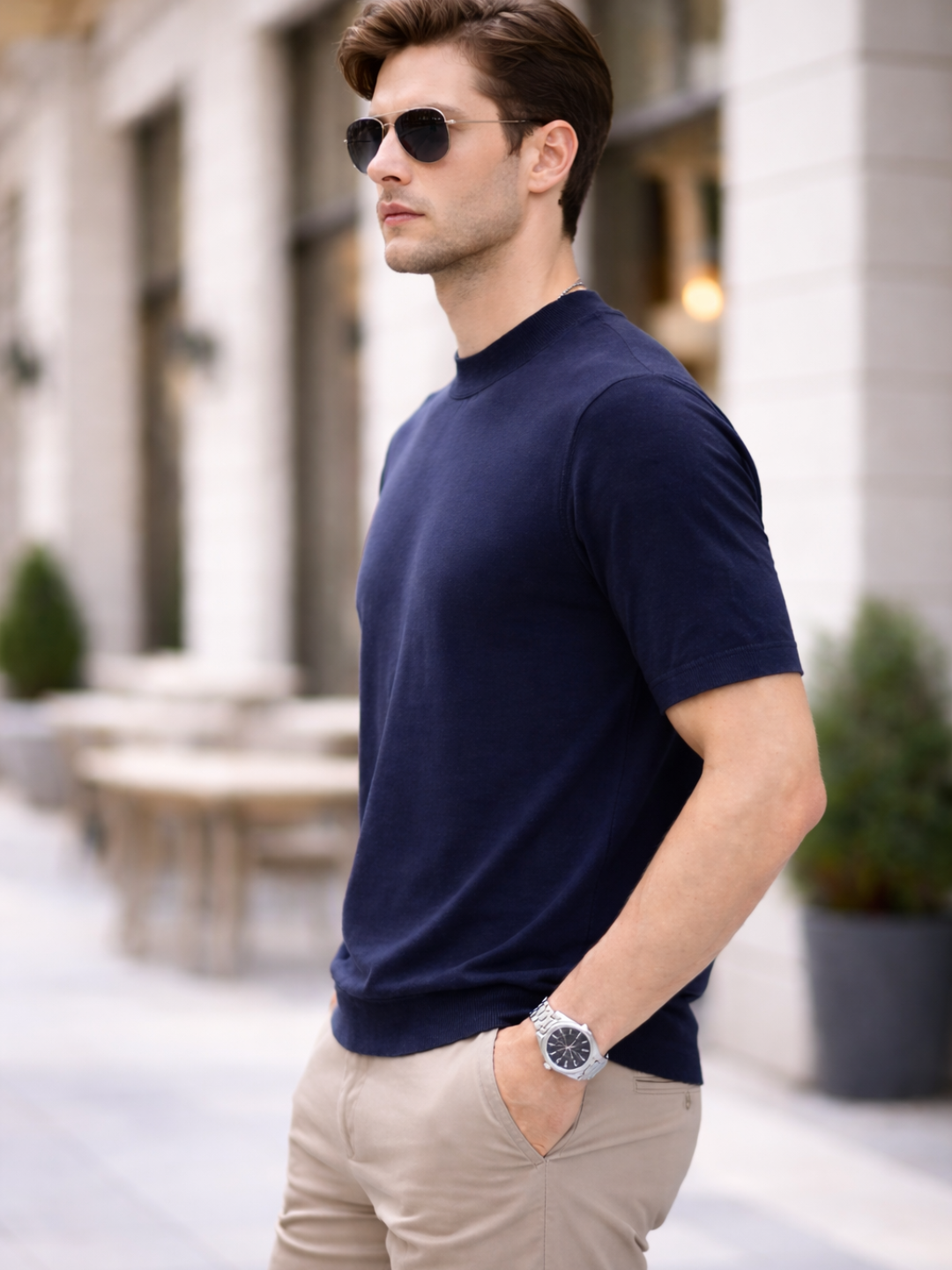 Поло, 1 шт., размер XXXL, 016 синий — фото 1