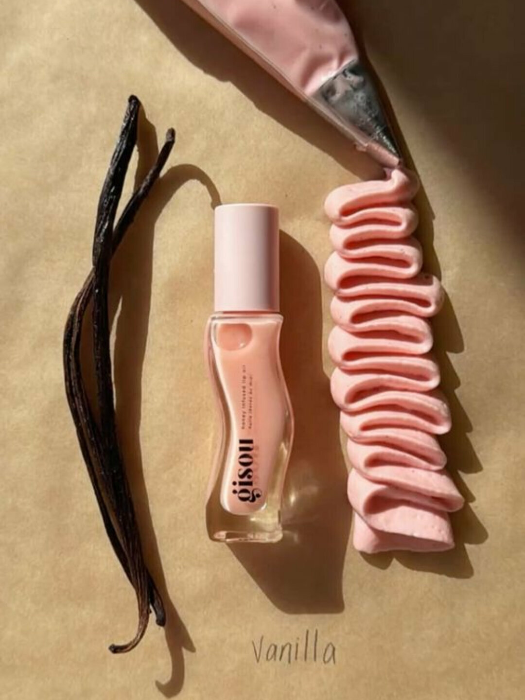 Gisou Honey – Блеск для губ, увлажняющее масло, vanilla glaze