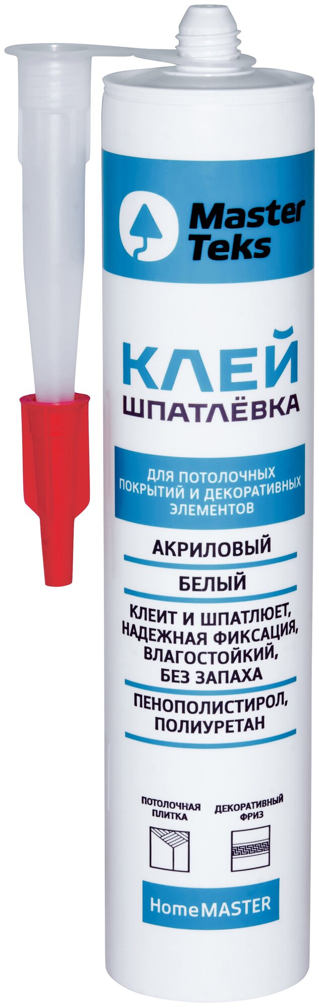 фото MasterTeks Клей-шпатлевка акриловый 0,4 белый
