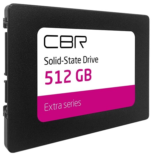 CBR Ssd-512gb-2.5-ex21, Внутренний SSD-накопитель, серия "Extra", 512 GB, 2.5", Sata III 6 Gbit/s, P