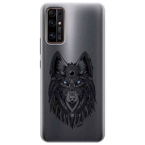 Ультратонкий силиконовый чехол-накладка для Honor 30 с 3D принтом Grand Wolf ультратонкий силиконовый чехол накладка для honor 30 с 3d принтом grand wolf