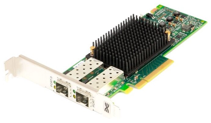 Сетевой адаптер Broadcom Emulex LPe31002-AP (LPe31002-M6) Gen 6 (16GFC), 2-port, 16Gb/s, PCIe Gen3 x8, LC MMF 100m, тран