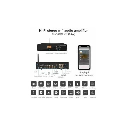 HiFi   Smartaudio CL30 Wi-Fi  HDMI / Airplay2 / LAN / BT /  / 