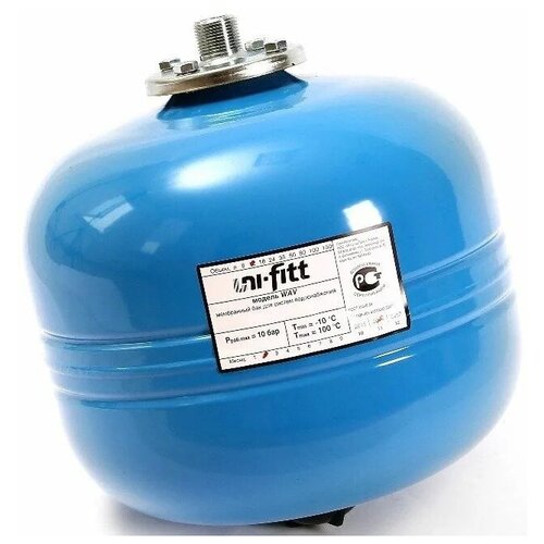 Гидроаккумулятор (расширительный бак) Uni-Fitt WAV12, 12л для водоснабжения вертикальный гидроаккумулятор wav 24 литров для водоснабжения вертикальный uni fitt wav24 u