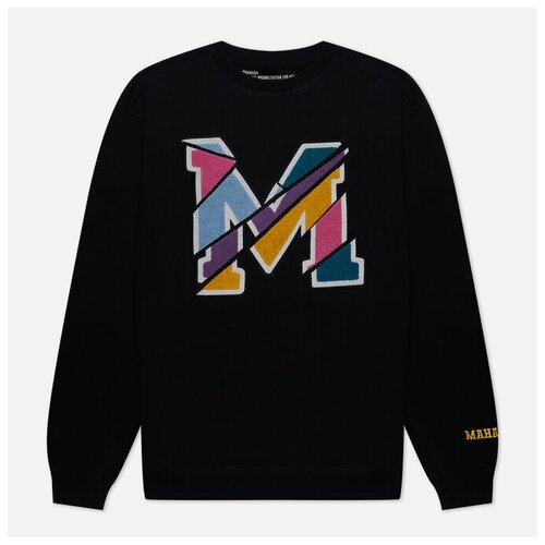 Мужская толстовка maharishi MA23 Embroidered Crew Neck чёрный, Размер L