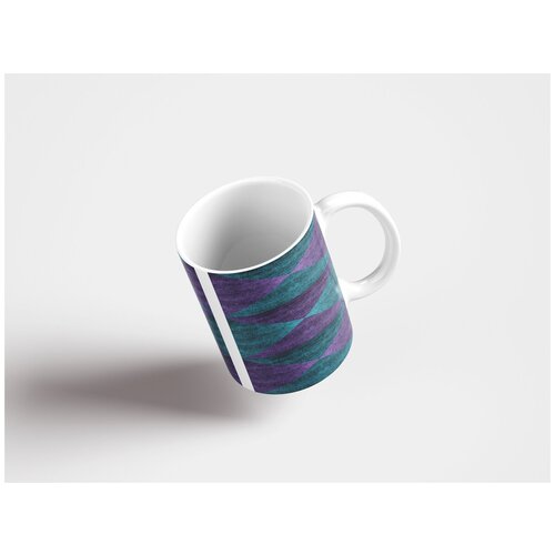 фото Кружка "ткань, джинсовая ткань, текстура 320 мл. белая lotsprints