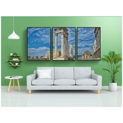 фото Набор модулных постеров для интерьера "археология, история, древний" 60x90 см. в тубусе, без рамки lotsprints