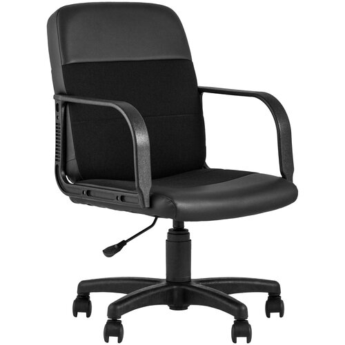 фото Кресло компьютерное офисное чарли м ткань черный stool group