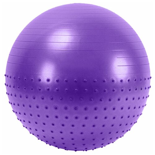 фото Мяч гимнастический anti-burst полу-массажный 65 см (фиолетовый) fbx-65-2 hawk