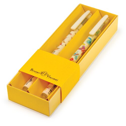 фото Bruno visconti набор шариковых ручек happywrite, 0.5 мм, 2 шт в футляре 20-0215, 20-0215/4521, cиний цвет чернил