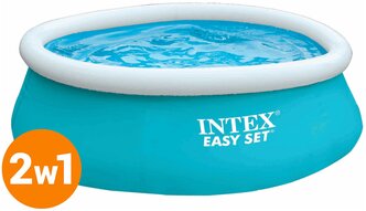 Бассейн надувной большой "Easy Set" (183*51см) Intex