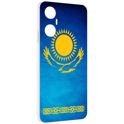 Чехол MyPads герб и флаг казахстана для Infinix Hot 20 5G задняя-панель-накладка-бампер чехол mypads герб флаг днр для infinix hot 20 5g задняя панель накладка бампер