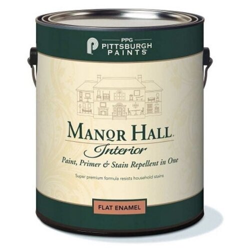 Краска акриловая PPG Manor Hall Interior Flat Enamel глубокоматовая прозрачный(82-120) 3.78 л