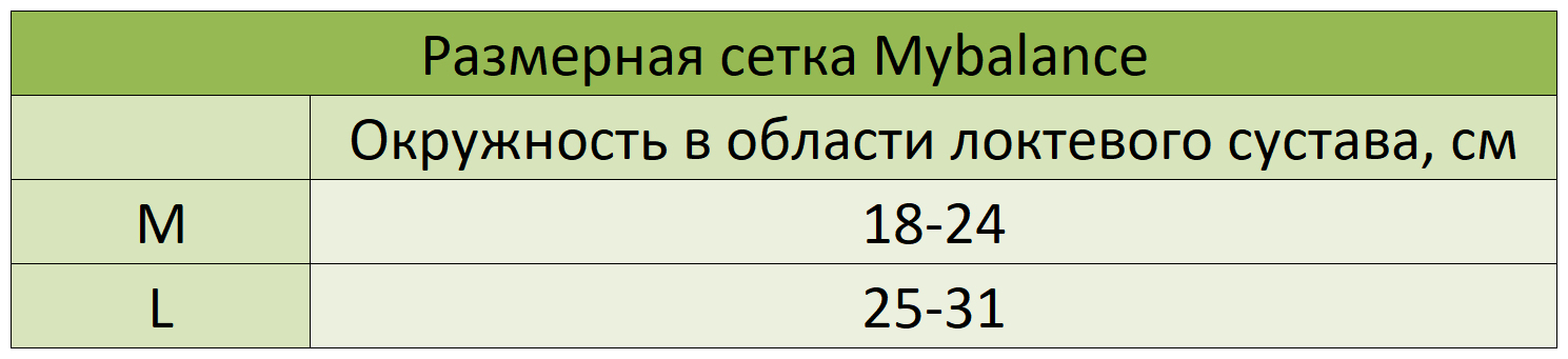 Бандаж на локоть MyBalance, черная