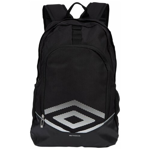 фото Спортивный рюкзак umbro pro training 2.0 medium backpack с карманом для бумажника. большой рюкзак umbro для тренировки с 2 боковыми карманами, черно- белый, 18 литров, 40 х 30 х 17 см
