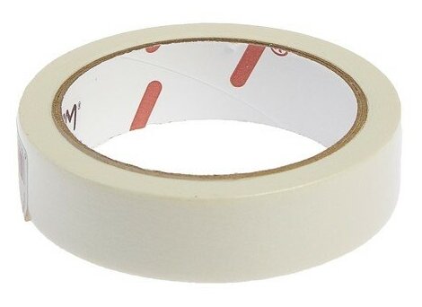 фото Лента малярная ЛОМ, самоклеящаяся, бумажная основа, 120 мкм, 24 мм x 23 м