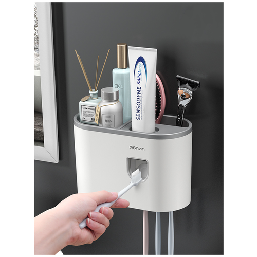 Органайзер для ванны / Держатель зубных щеток / дозатор для зубной пасты, самоклеющаяся.
