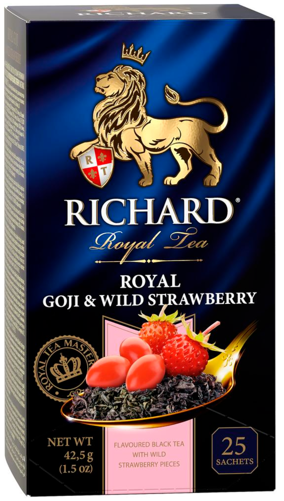 Чай Richard Royal Goji & Wild Strawberry черный с земляникой и ягодами годжи 25 пакетиков, 1423043 - фотография № 11