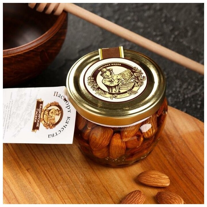 Цветочный мёд "Горшочек", с миндалем, 180 г - фотография № 2