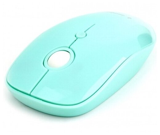 Мышь беспроводная Gembird MUSW-395 24 ГГц 2 кнопки колесо кнопка 1000DPI мятный глянец