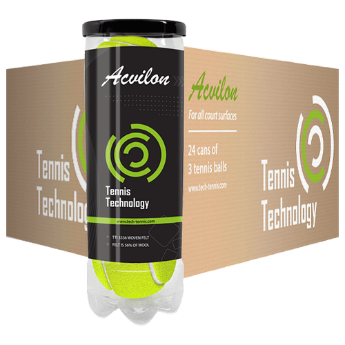 Теннисные мячи Tennis Technology Acvilon, 24 банки по 3 мяча теннисные мячи tennis technology acvilon 72 24x3