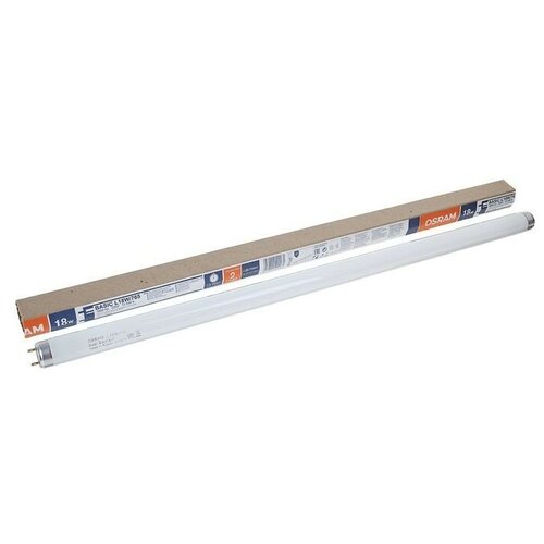 фото Лампа люминесцентная l 18w/765 18вт t8 6500к g13 смол. osram 4052899209084 ( уп. 25 шт.)