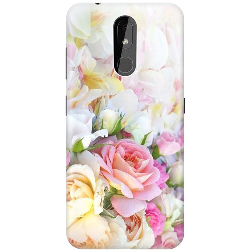 фото Re:paчехол - накладка artcolor для nokia 3.2 (2019) с принтом "нежные розы"