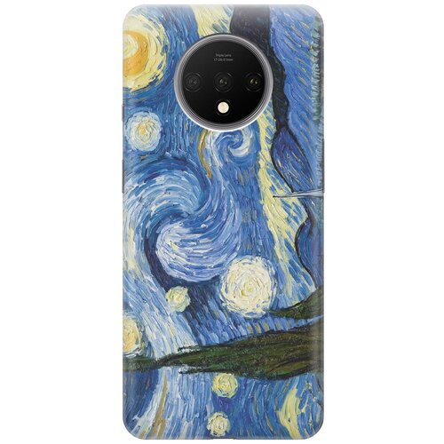 фото Gosso ультратонкий силиконовый чехол-накладка для oneplus 7t с принтом "звездная ночь"