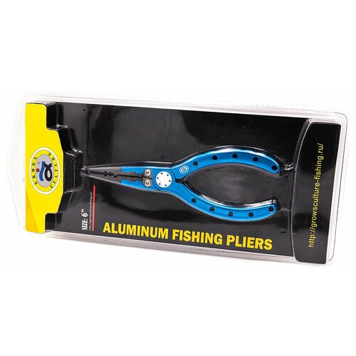 Плоскогубцы многофункц. Grows Culture ALUMINUM FISHING PLIERS 6 150 мм, цв. Синий (алюминий)