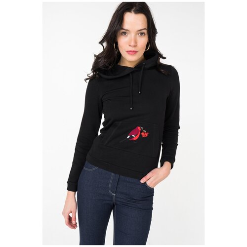 фото Худи fashion.love.story, размер 42, черный