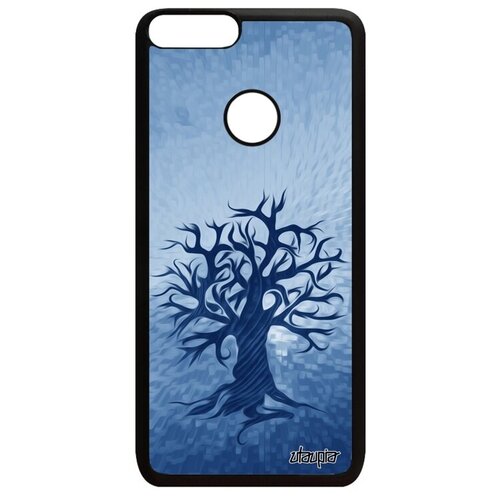 фото Новый чехол на мобильный // huawei p smart 2018 // "дерево жизни" древо символ, utaupia, голубой