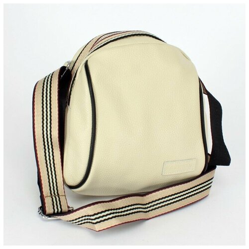 фото Сумка женская натуральная кожа dh-20101, 1отд, плечевой ремень, молочный 239344 аделия