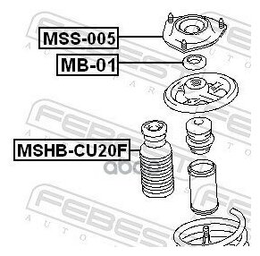 Подшипник опоры переднего амортизатора Febest MB-01