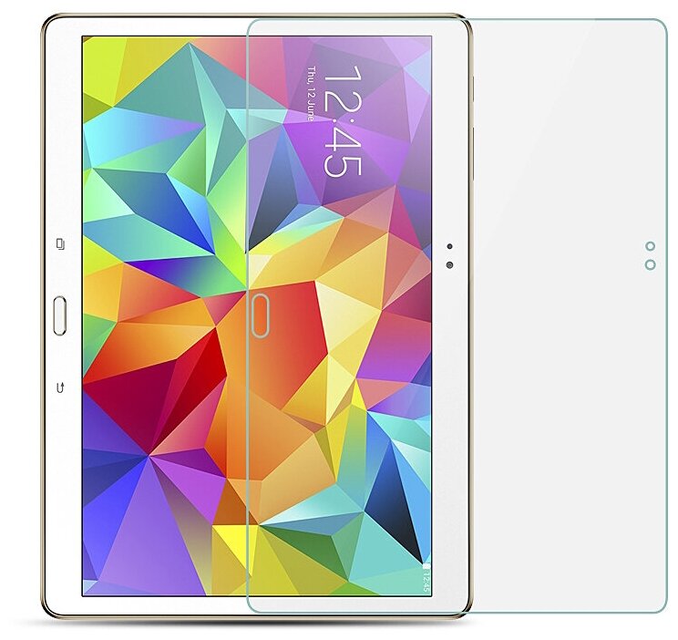 Защитное противоударное стекло MyPads для планшета Samsung Galaxy Tab S 10.5 SM-t800 с олеофобным покрытием