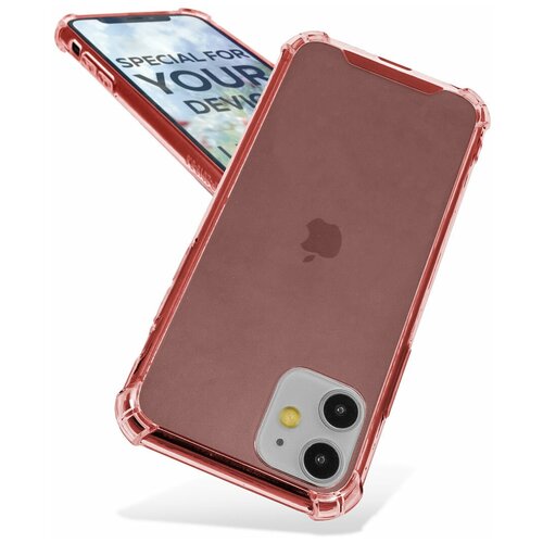 фото Чехол для iphone 11 противоударный . накладка - бампер на айфон 11 "antishock". красный. красный with love. moscow