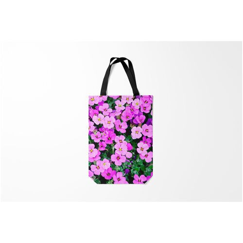 фото Сумка-шоппер / 31х42 см / девушкам / цветочки и бабочки весна burnettie