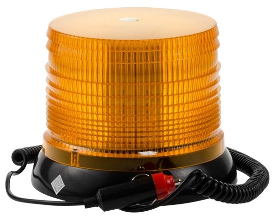 Маяк 12 V желтый на магните KF-WB-10 LED провод в прикуриватель стробоскоп /20