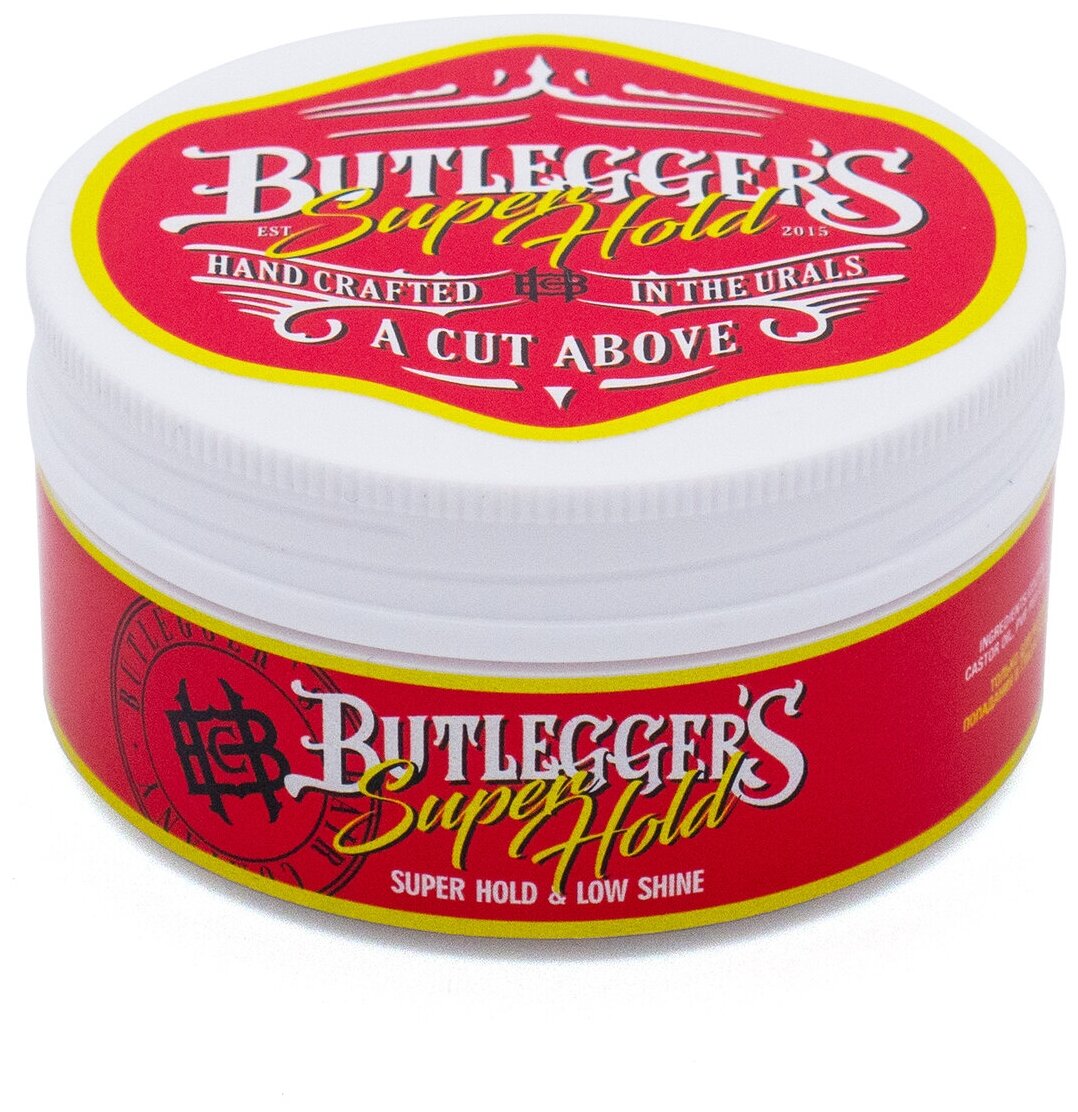 Butlegger's - Помада для волос Super Hold & Low Shine 60 г