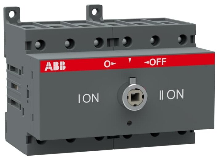 Ot63f4c реверсивный рубильник 4-полюсный 63а без ручки abb —  по .