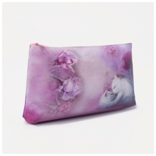 фото --- косметичка на молнии, цвет розовый