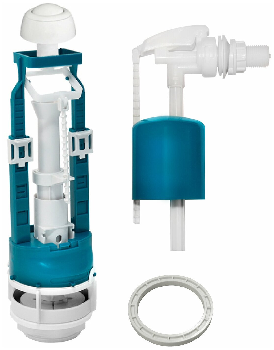 фото Арматура для бачка ИнкоЭр с кнопкой с боковой подачей