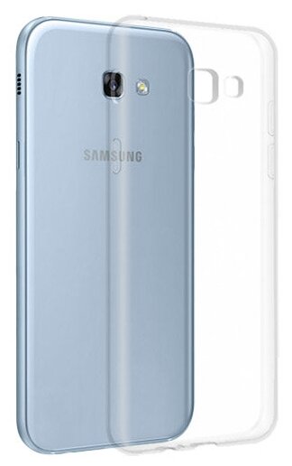 Силиконовый чехол для Samsung Galaxy A7 (2017) A720 прозрачный 1.0 мм