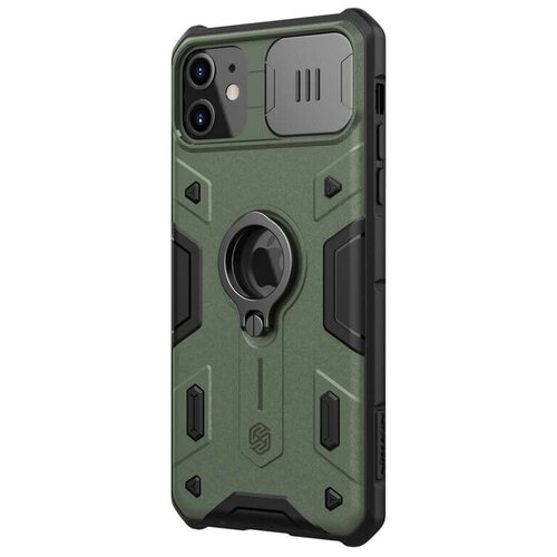 фото Противоударный чехол с кольцом и защитой камеры nillkin camshield armor case для iphone 11