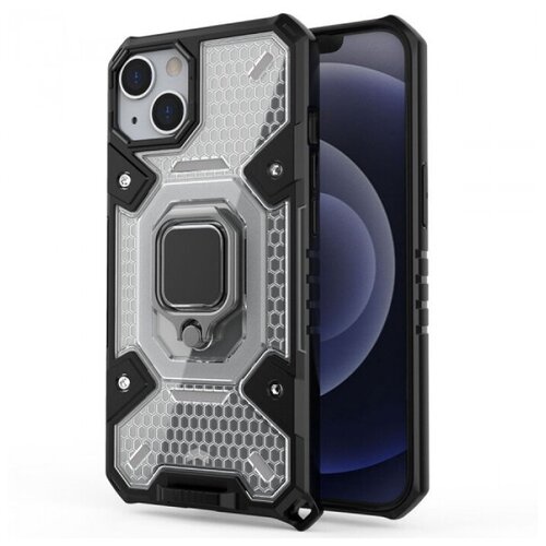 Honeycomb Armor Противоударный чехол с защитой камеры и кольцом для iPhone 13 honeycomb armor противоударный чехол с защитой камеры и кольцом для iphone 13 mini