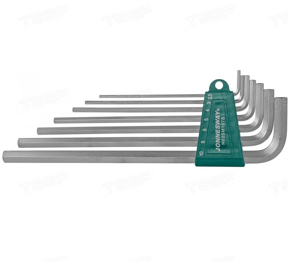 Набор шестигранных ключей Jonnesway LONG 7шт H02SM107S - фото №4