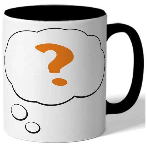 фото Кружка знак вопроса drabs