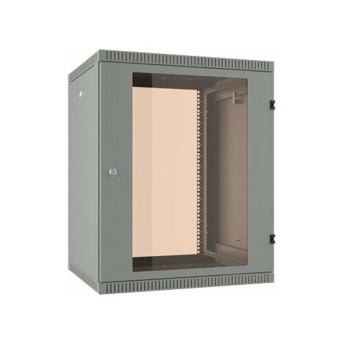 Шкаф коммутационный C3 Solutions WALLBOX (NT084700) настенный 15U 600x350мм пер. дв. стекл направл. под закл. гайки 335кг серый 300мм 20кг 744мм IP20 сталь