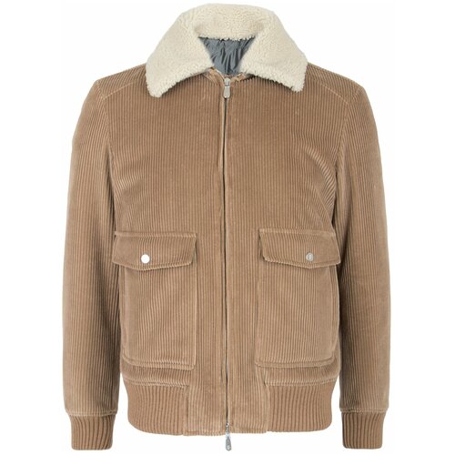 фото Куртка с меховой отделкой eleventy бежевый